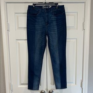 Seven7 Women's Straight Leg Jeans in Deep Blue